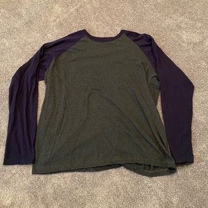 MENS 2XL Top Pro Long sleeve T-shirt blue/gray